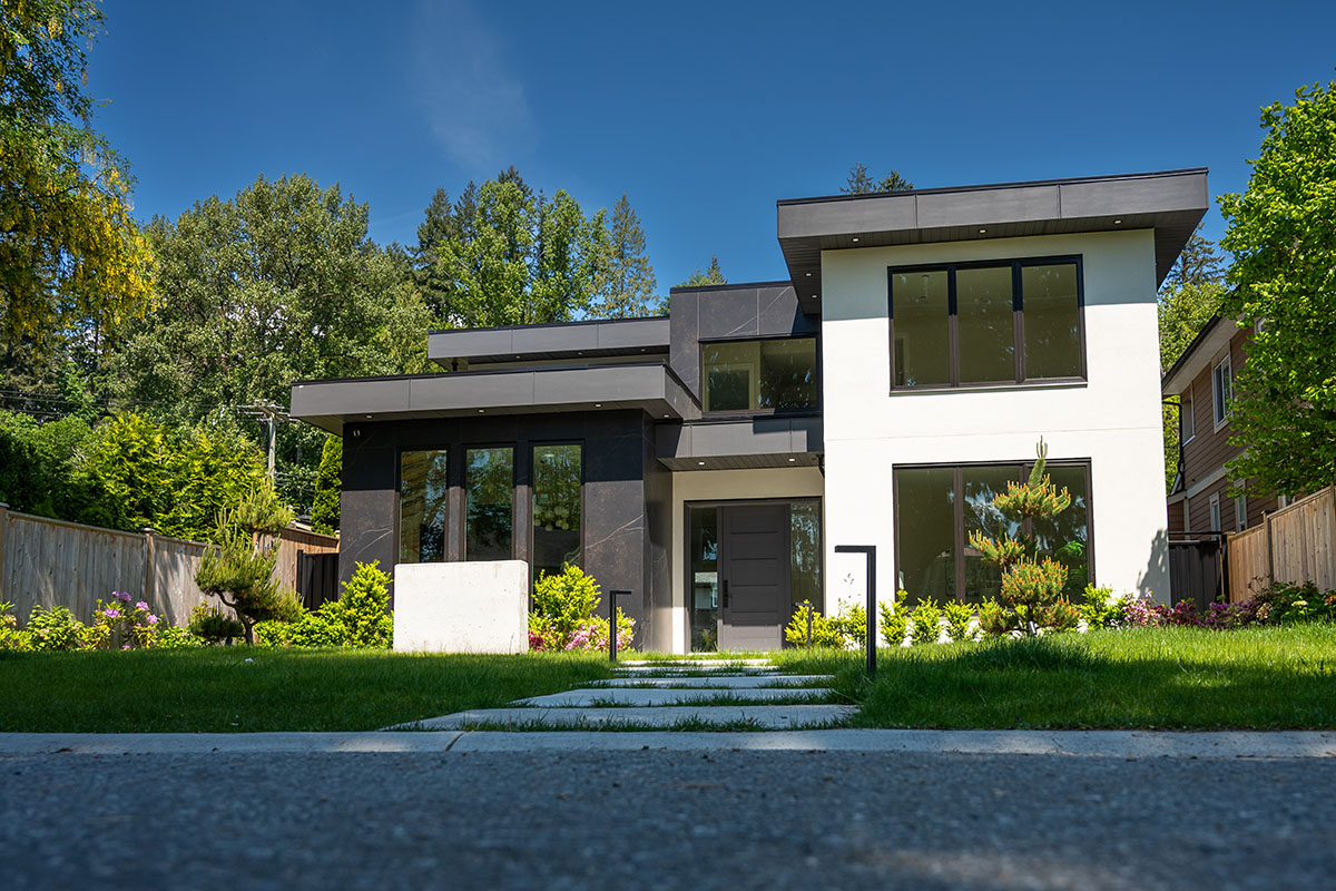 Recently completed new home with fresh paint.